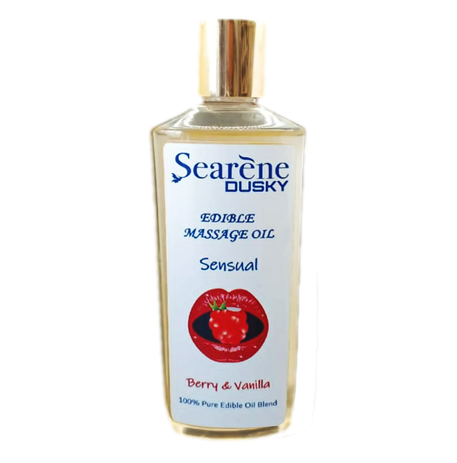 edible massage oil berry and vanilla