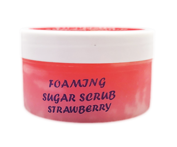 foaming sugar scrub strawberry